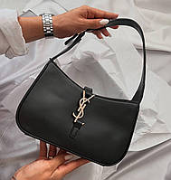 Женская сумка клатч Yves Saint Laurent Hobo Black (черная) BONO000136 маленькая сумочка с эмблемой YSL топ