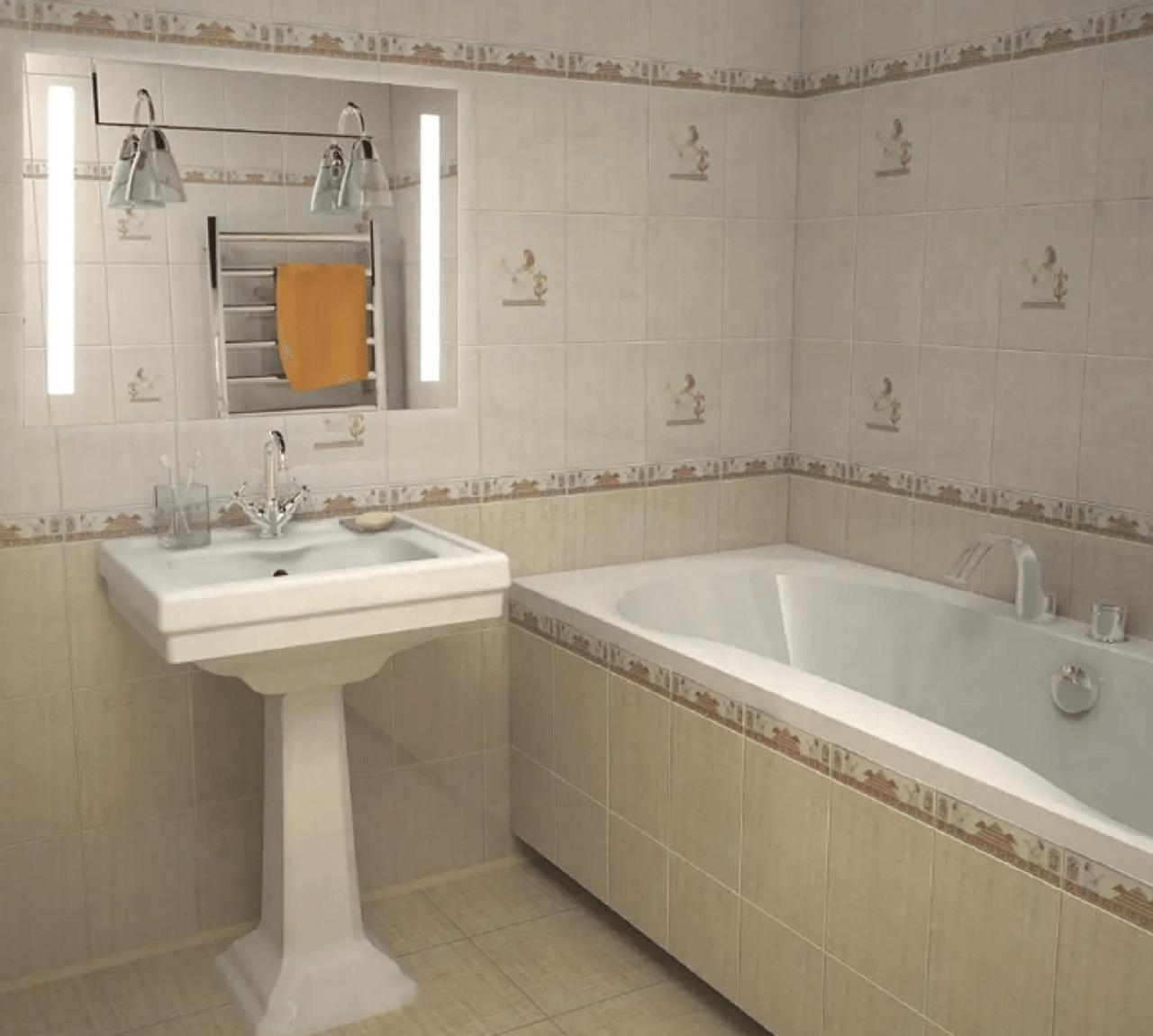 Дзеркало LED (80*60*2,5 см) vz-al-d36
