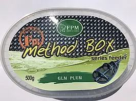 Method box FPM F18 Micro Pellets 500г + Aroma 50мл GLM Plum Мушля Слива