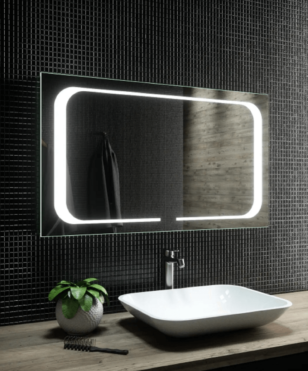 Дзеркало LED (95*55*2,5 см) vz-al-d42