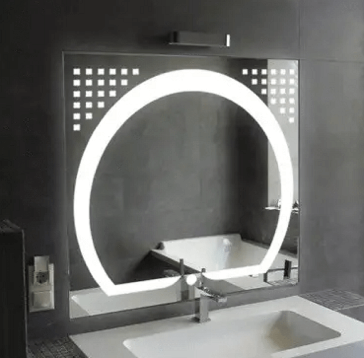 Дзеркало LED (80*80*2,5 см) vz-al-d49