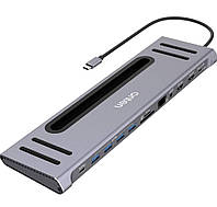 Onten 12 in 1 USB Type C HUB концентратор RJ 45 USB 3.0 HDMI Splitter Multi