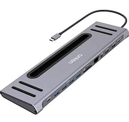 Onten 12 in 1 USB Type C HUB концентратор RJ 45 USB 3.0 HDMI Splitter Multi