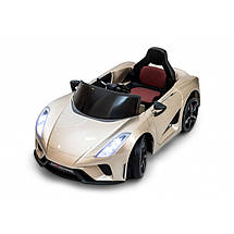 Дитяча машина на акумуляторі Just Drive LAMBO V12. 2 мотори по 30 Вт, MP3, 6 км/ч. Золотий, фото 3