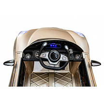 Дитяча машина на акумуляторі Just Drive LAMBO V12. 2 мотори по 30 Вт, MP3, 6 км/ч. Золотий, фото 4