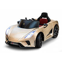 Дитяча машина на акумуляторі Just Drive LAMBO V12. 2 мотори по 30 Вт, MP3, 6 км/ч. Золотий, фото 6