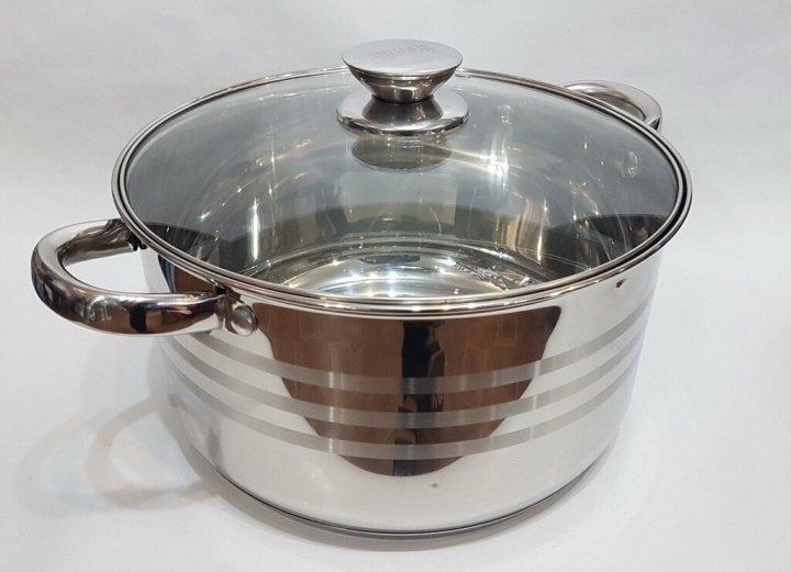 Кастрюля UNIQUE UN-5008 7,0л, нержавейка, з кришкою