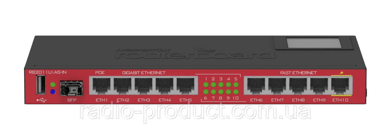 Маршрутизатор MikroTik RB2011UiAS-IN