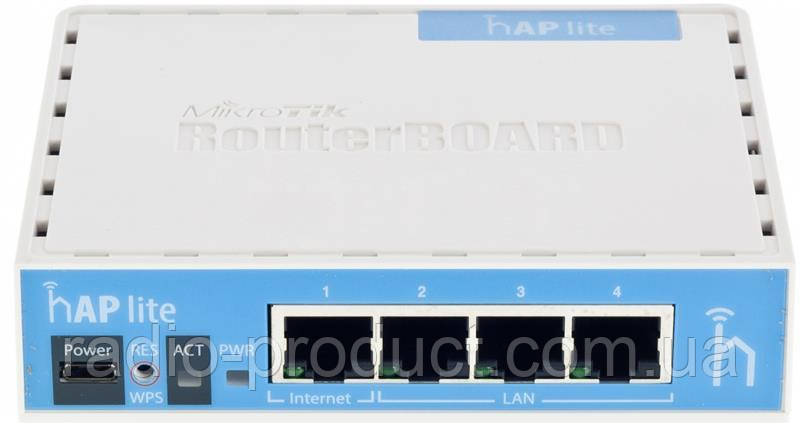 Бездротовий маршрутизатор Mikrotik hAP lite RB941-2ND