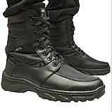 40, 41, 42р. Черевики чоловічі прошиті зимові берці на хутрі чорні (Сгб-22чб), фото 7