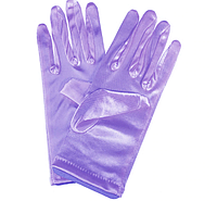 Атласные перчатки женские, праздничные перчатки. Сиреневый, фиолетовый цвет.