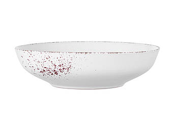 Тарілка глибока Ardesto Lucca Winter white d20 см кераміка (AR2920WMC	)
