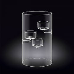 Підсвічник Wilmax Thermo h20 см скло (888906 WL)