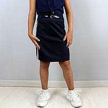 26733син Шкільна спідниця Олівець з лампасами Синя тм Vdags розмір 128 см