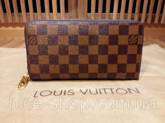 Гаманець Louis Vuitton коричневий в клітк, фото 2