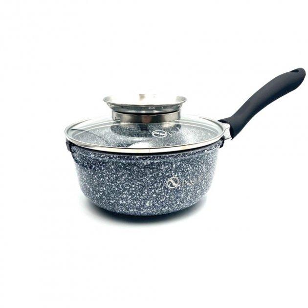 Ковш алюмінієвий UNIQUE UN-5601 16см з кришкою