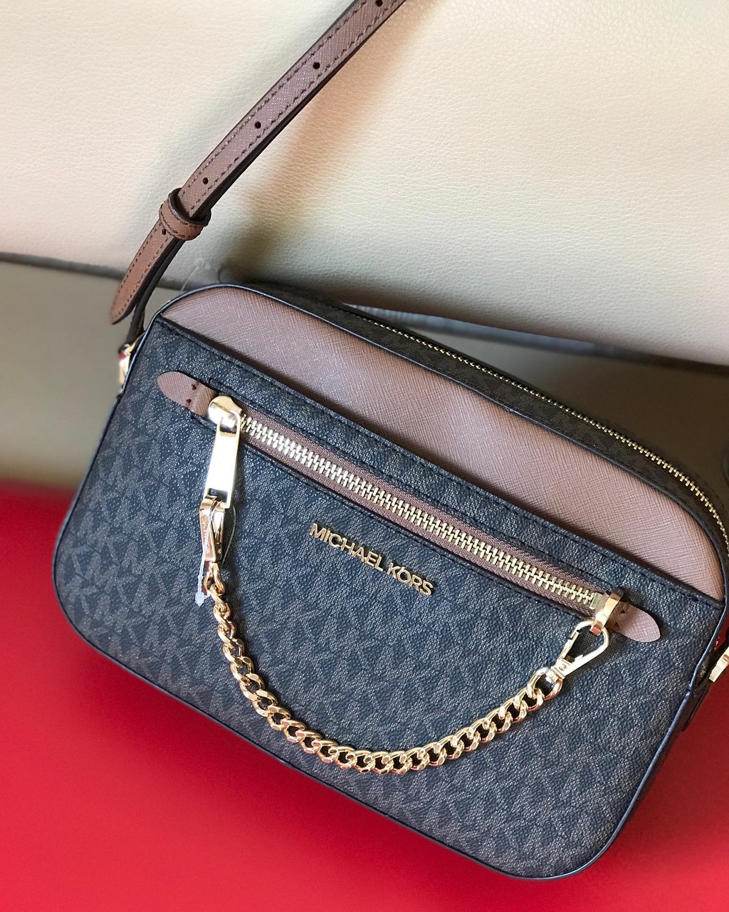 Michael Kors Jet Set Large Logo Crossbody