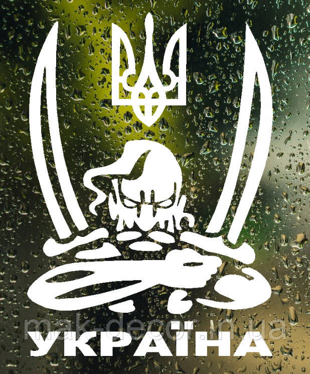 Вінілові наклейки " Козак " 20х15 см