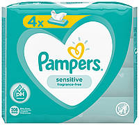 PAMPERS Детские влажные салфетки sensative 4x52 (208 шт)