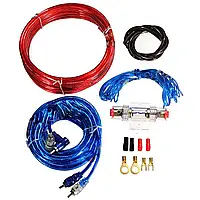 Набір проводів підключення підсилювача / сабвуфера DQ-166 повний комплект проводів для установки, фото 2