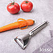 Овочистка LOSSO PREM VG-160007 - універсальний ніж для чистки овочів і фруктів, фото 5