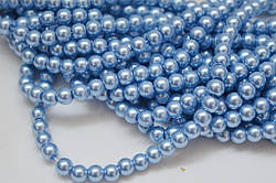 GBP-6/40 Перли скляні 6мм блакитні (низька-140шт)