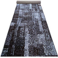 150 см Килимова доріжка Mira 24007/190 сірий колір, абстракція в коридор, спальню, кухню.