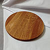 Дубова кухонна дошка 30 см професійна або підставка під піцу, фото 7