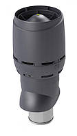 Вентиляційний вихід VILPE® P-200/ІЗ FLOW XL (утеплений) 700, Сірий