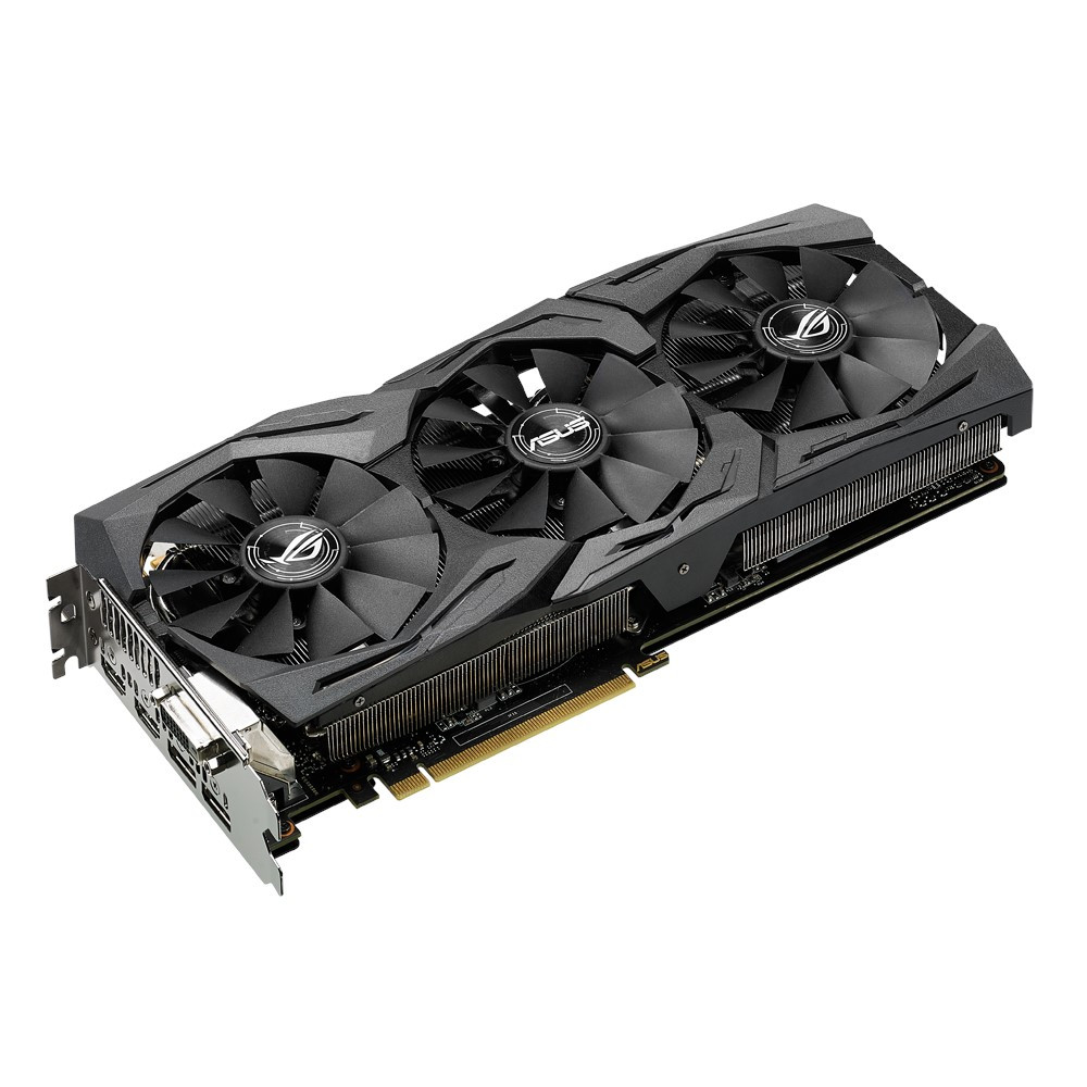 Б/В Відеокарта GeForce GTX1070, Asus, STRIX, 8Gb GDDR5, 256-bit, DVI/2xHDMI/2xDP, 1860/8000 MHz, Aura RGB Lighting (STRIX-GTX1070-