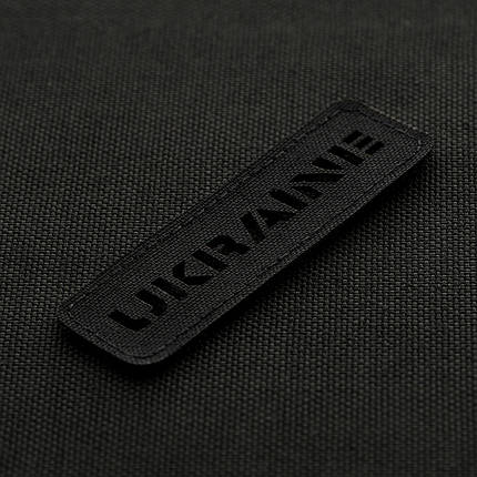 M-Tac нашивка Ukraine скрізна 25х80 Laser Cut Black, фото 3
