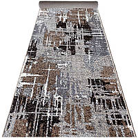 80 см килимова доріжка Mira 24037/123, стильна абстракція для коридору, кухні та вітальні.