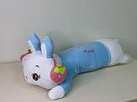 Игрушка подушка кролик обнимашка голубой длинный (100 см) ktv0313