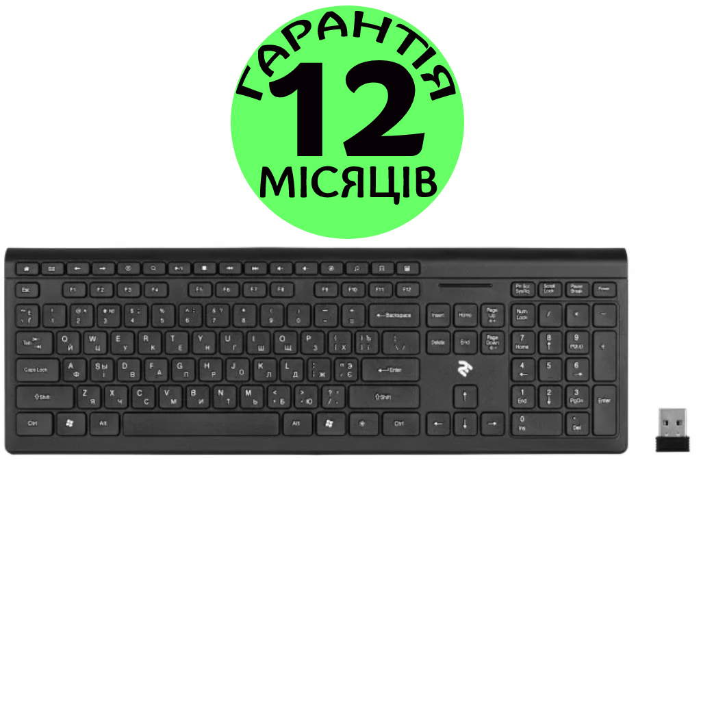 Беспроводная Клавиатура для Компьютера (ПК) и Ноутбука 2E KS210 SLIM ...