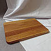 Дубова кухонна дошка 35х25 см професійна або дошка для подачі страв, фото 8
