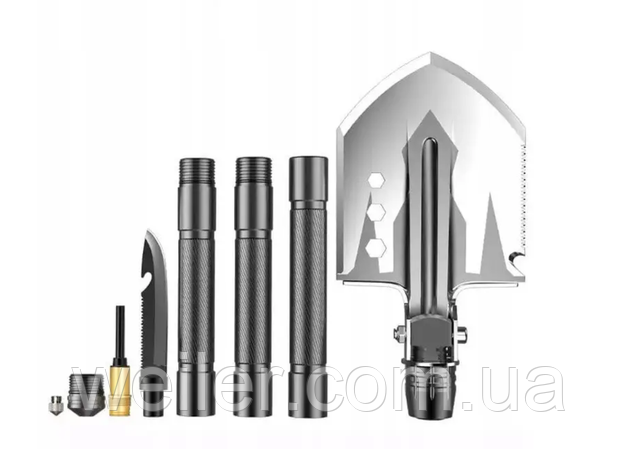 Лопата для виживання тактична саперна 13 в 1 Мультитул