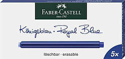 Картриджі Faber-Castell для пір'яних ручок подовжені сині 5 шт, 185524