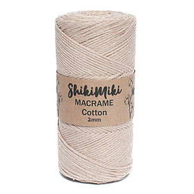 Еко Шнур Cotton Macrame, колір Карамельний