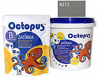 Двухкомпонентная эпоксидная затирка для плитки и мозаики ТМ "OCTOPUS", цвет 8372 серый асфальт 1,25 кг