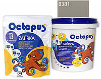 Двухкомпонентная эпоксидная затирка для плитки и мозаики  ТМ "OCTOPUS",  цвет 8381 серо-теплый 1,25 кг