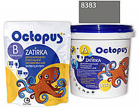 Двокомпонентна епоксидна затирка фуга для плитки і мозаїки ТМ "OCTOPUS",  колір сіро-теплий 8383 1,25 кг