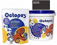 Двухкомпонентная эпоксидная затирка для плитки и мозаики  ТМ "OCTOPUS",  цвет серый 8395  1,25 кг