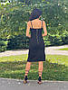 Жіноча приталена трикотажна сукня Poliit 8909 чорний 36, фото 4
