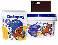 Двухкомпонентная эпоксидная затирка для плитки и мозаики ТМ "OCTOPUS", цвет коричнево-красный 8248 2,5 кг