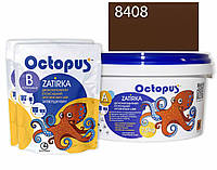 Двухкомпонентная эпоксидная затирка для плитки и мозаики  ТМ "OCTOPUS",  цвет коричнево-теплый 8408   2,5 кг
