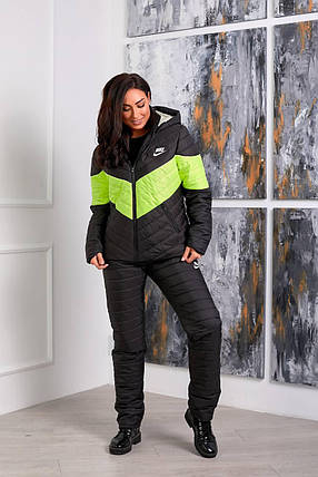 Жіночий зимовий костюм Nike на хутрі (овчина)  ⁇  42-56 розміри, фото 2