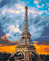 Картина за номерами Залізна леді Парижа Пейзаж природа міста 40х50см картини в цифрах розпис Brushme BS51680