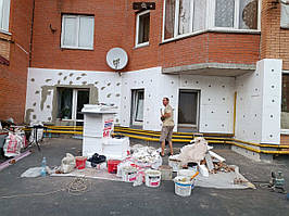 Стінове утеплення зовні Біломородка