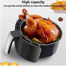 Аерогриль Мультипіч Аерофритюрниця безоливна для дому Silver Crest Air Fryer 6L 3000 Вт, фото 6