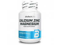 Витамины BioTech USA Calcium Zinc Magnesium 100 таблеток